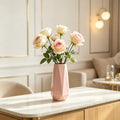 Pink Ceramic Vase, 7.5 inch Flower vases, Modern,Simple,Minimalism Style(Small)