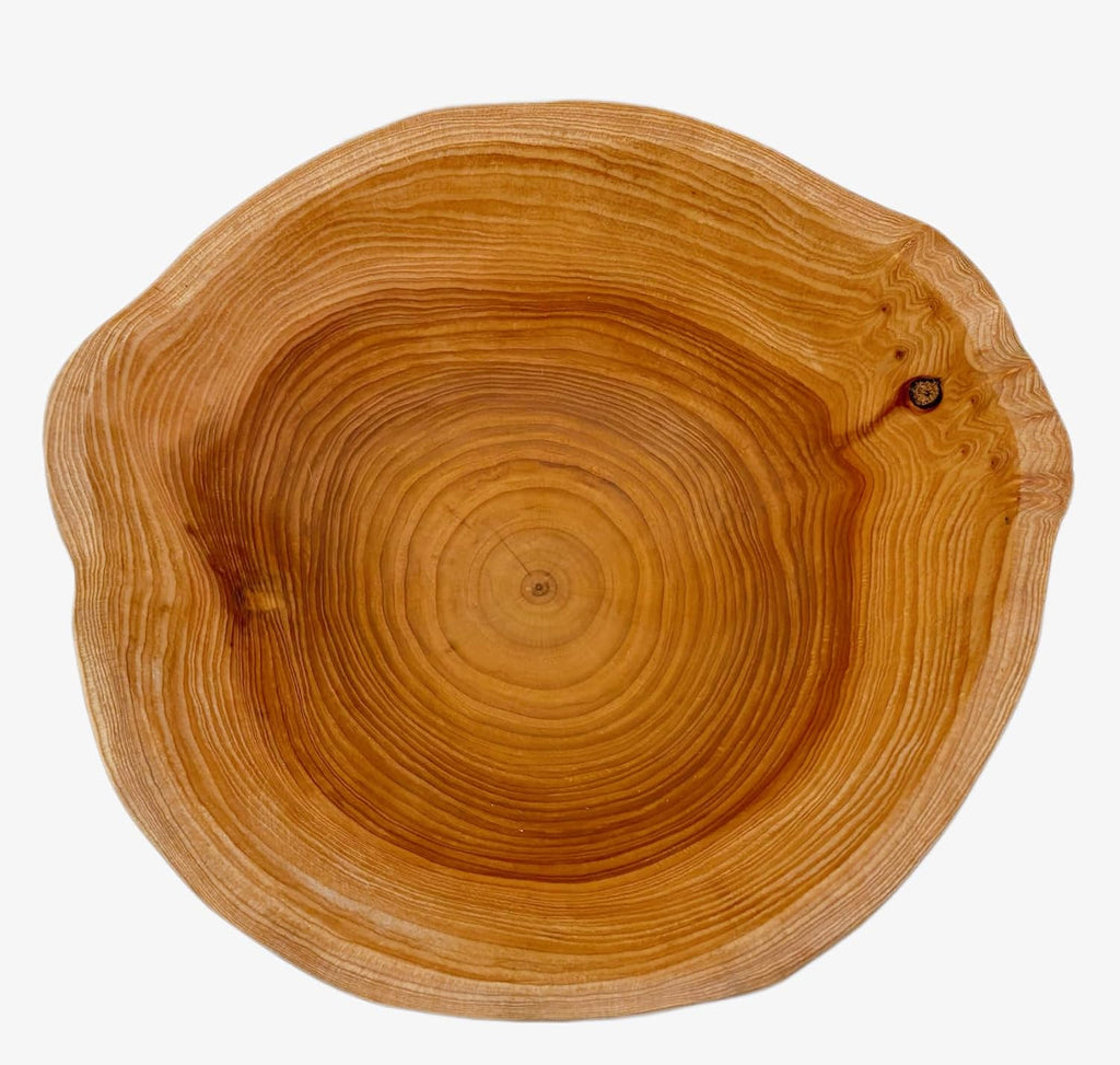 Wooden Bowl Decorative Natural Wood Fruit Bowl, Irregular Creative Wood Bowls, Rustic Hand Carved Candy Snack Keys Serving Bowls for Home Decor