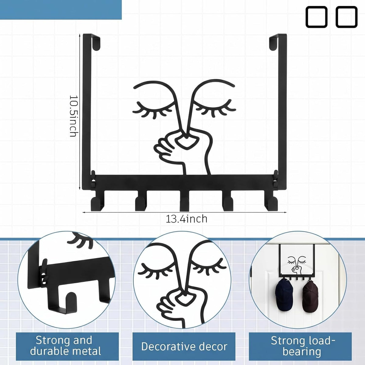 Reallnaive Bad Smell Over The Door Hooks Humorous Bathroom Decor