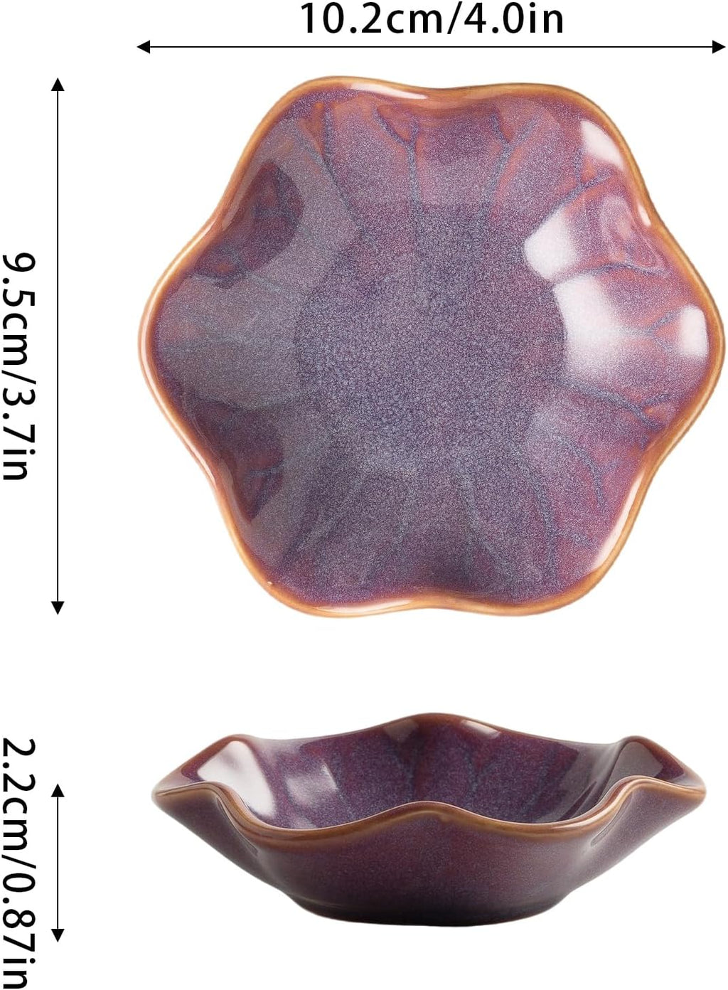 BEUNAIZER Galaxy Purple Jewelry Dish Tray, Ring Dish, Ceramic Trinket Tray, Key Bowl, Aesthetic Nightstand Bathroom Room Decor Mothers Day Friendship Christmas Birthday Gifts for Women