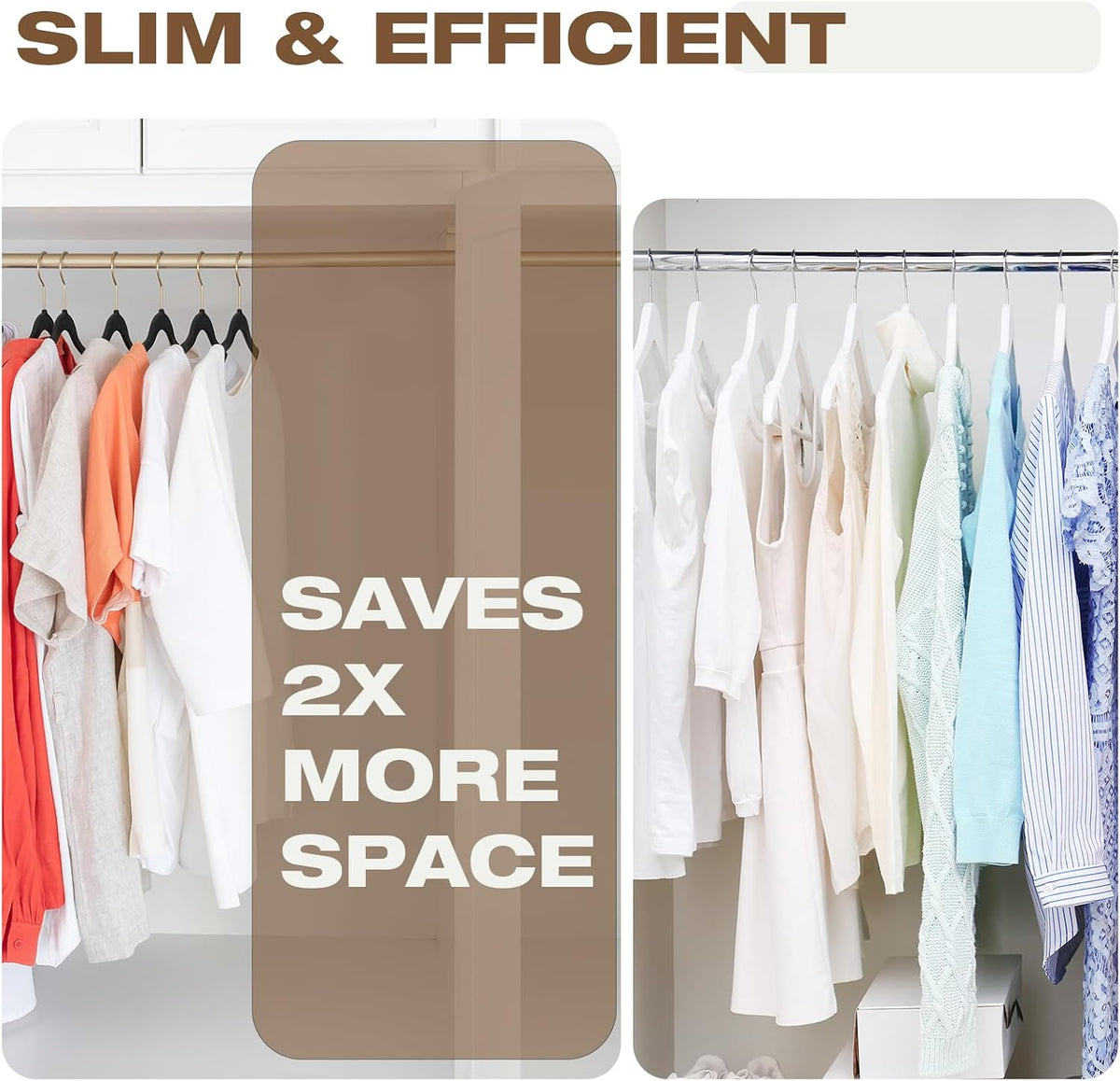 50 Pack Black Velvet Hangers,Coat Hanger Non Slip,Heavy-Duty,Space Saving,Slim Clothes Hangers for Pants,Outfit,Suits,Skirts,Coats,Dresses ect.Felt Hanger with Gold 360°Swivel Hook