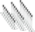 Silver Candlestick Holders,Metal Taper Candle Holders,Bulk Set of 27