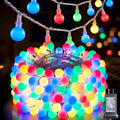 LitHome 66FT Globe String Lights for Indoor Bedroom Connectable, Multicolor