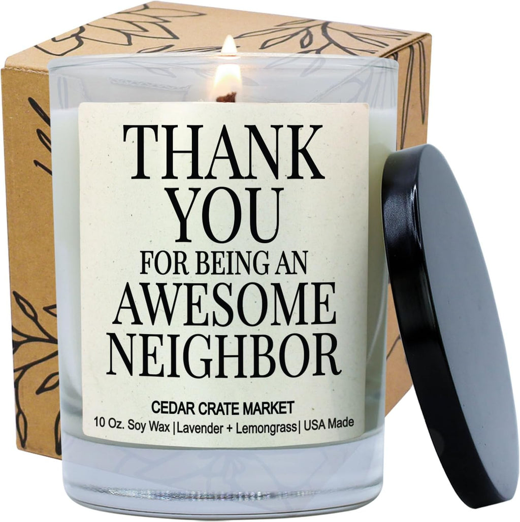 House Warming Gifts New Home 2025 for Women Men Friends - Funny Housewarming Candle, Neighbor Present Ideas for Hostess, Welcome, Homeowner, Apartment, Moving, Farewell, 100% Soy Wax, Made in USA