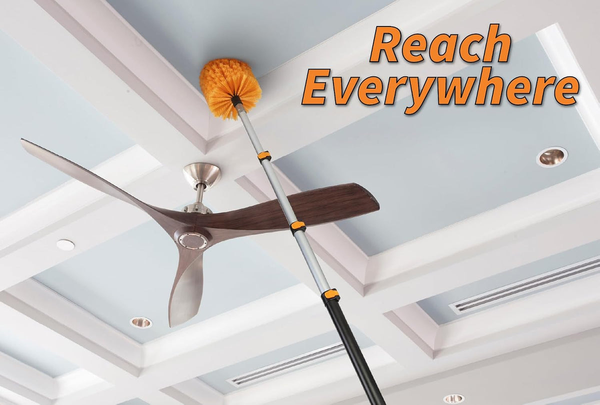 5-25 ft Cobweb Duster with Extension Pole 30+ Foot High Reach
