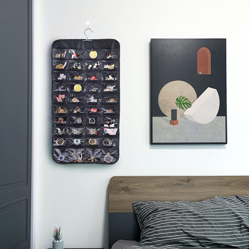 Bloss Hanging Jewelry Organizer for Closet, 80 Pockets