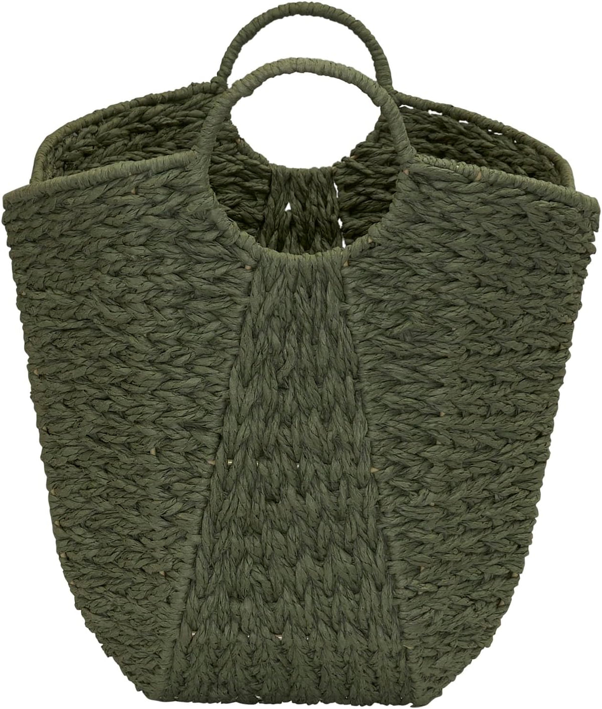 Household Essentials Natural Woven Wicker Storage Basket with Handles