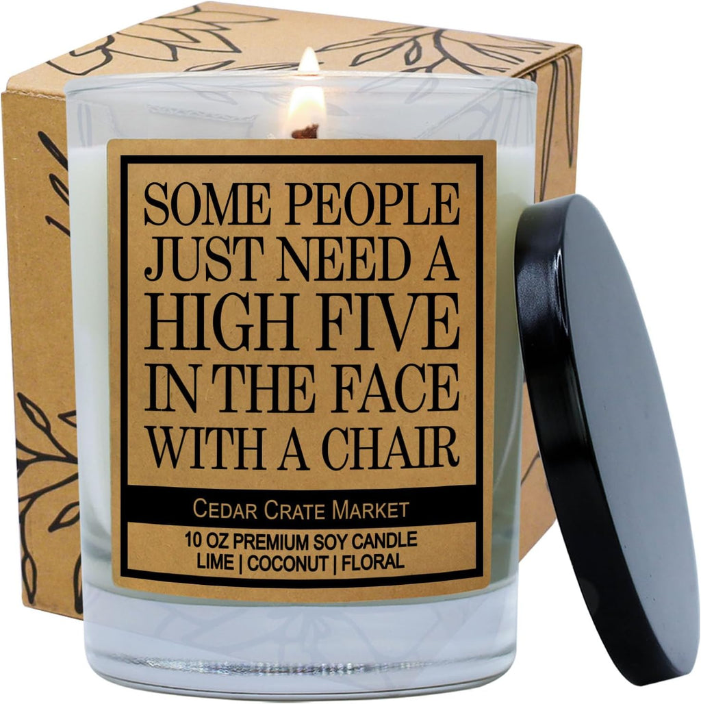 Cedar Crate Market - Coworker Gifts for Women - Cool Birthday Gifts for Women Friendship, Best Friend, Sister, Funny Scented Candle for Her, Him, Boss, Work Bestie - 100% Soy Wax, Handmade in USA