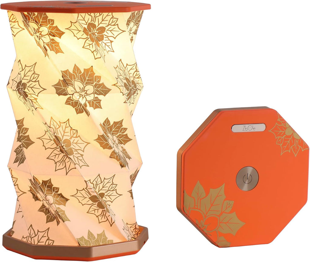 Birthday Flower Folding Lamp, Paper Lantern Lights, Japanese Gifts