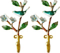 2 Pack Decorative Wall Hooks, Vintage Bird Shaped Metal Wall Hook for Hanging Coats Clothes Keys Hats Towels