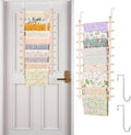 sewing fabric storage: 33.5x16.5 Inch fabric organizer and sewing fabrics organizer room hanging organization for Door & wall Craft Closet Boards Stash Store Yarn quilting Pattern Notions Supplies