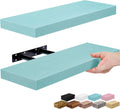 Sorbus 16 Inch Floating Shelves for Wall (2 Pack, Breezy Blue)
