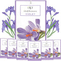 Violet Scented Sachets Bag 6 Pack for Drawers & Closets, Long-Lasting Sachets Bags Wardrobe Freshener, Drawer Deodorizer Fresh Scents Home Fragrance Air Freshener Bags for Home Room