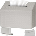 NiHome PU Leather Tissue Box Cover for Kleenex Hand Towels, Gray