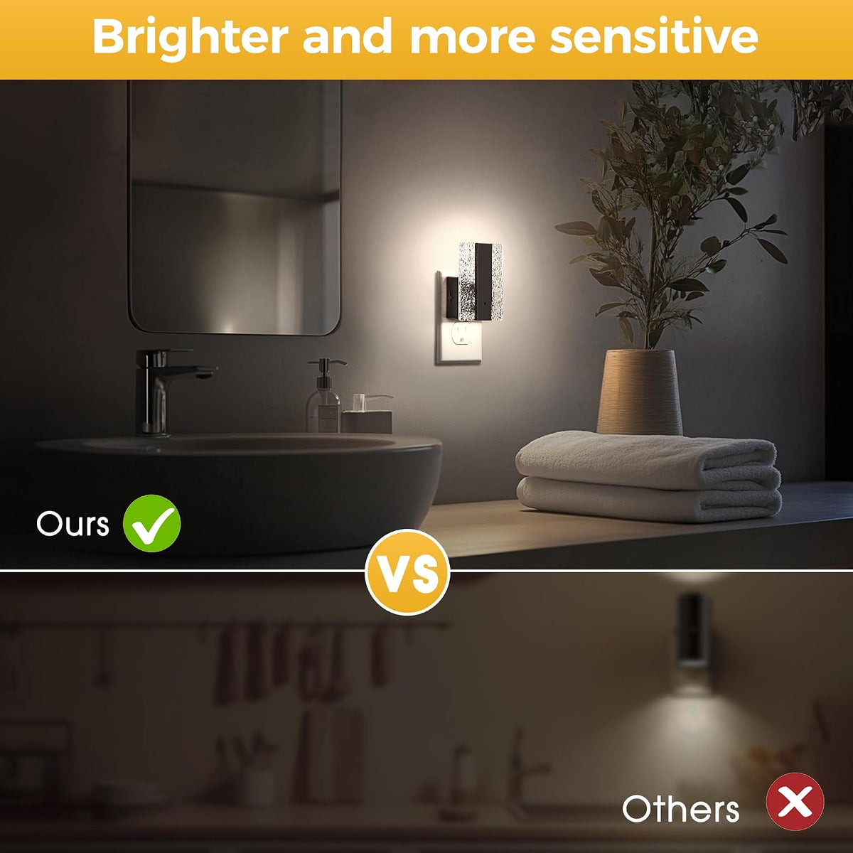 L LOHAS LED Night Lights Plug Into Wall, 2 Pack Night Light