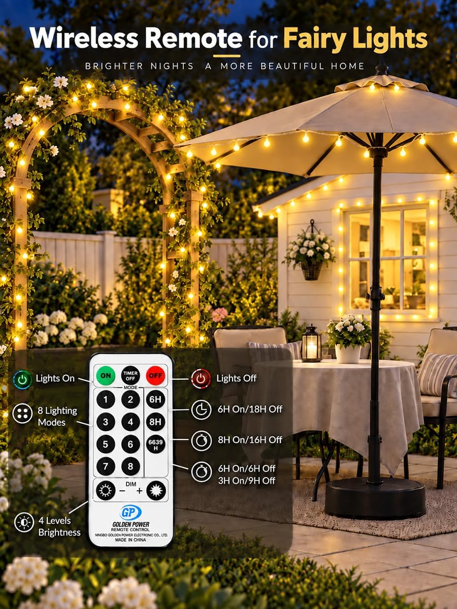 2PK 200LED 86FT Connectable Globe String Lights Indoor, Christmas Lights