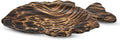 AeraVida Ocean Fish Shaped Natural Brown Mango Tree Wood Kitchen Plate Bowl | Decorative Tray Bowl for Kitchen Counter | Wooden Tray for Candy Nuts Desserts Fruits Home Décor Gifts