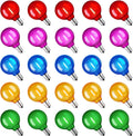 Brightown G40 Christmas Light Bulbs, 25 Pack LED Multicolor Bulbs