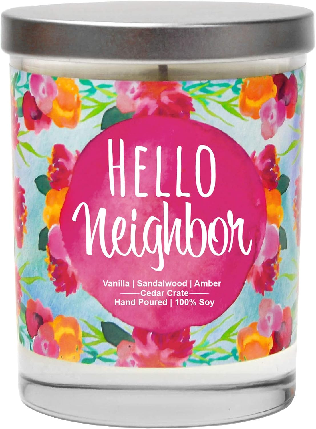 Hello Neighbor - Housewarming Gifts New Home - House Warming Candle for Women, Men, Couples, Apartment, Decor Ideas, Welcome, Hostess, Handmade in USA