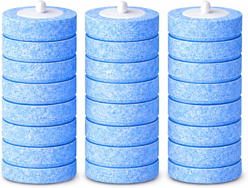 Count Disposable Toilet Brush Heads, Toilet Bowl Wand Refills, Replacement Heads for Toilet and Bathroom Cleaning, Not Compatible with Electric Toilet Brushes(24PCS)