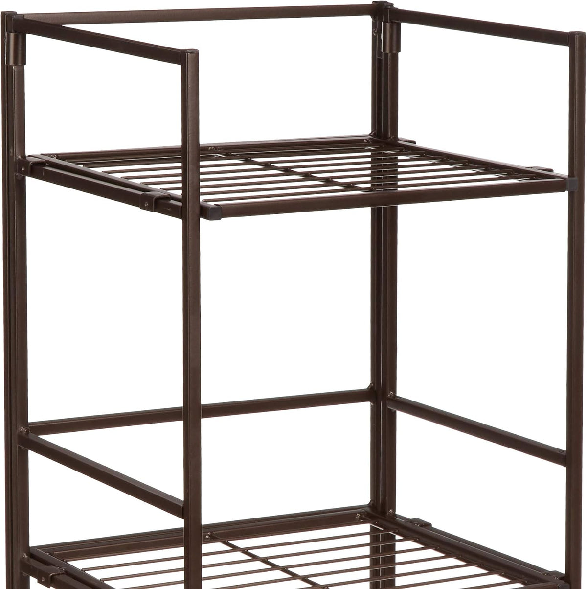 Amazon Basics 4-Tier Iron Towel Shelf Black 11.4"L x 11.8"W x 44.5"H