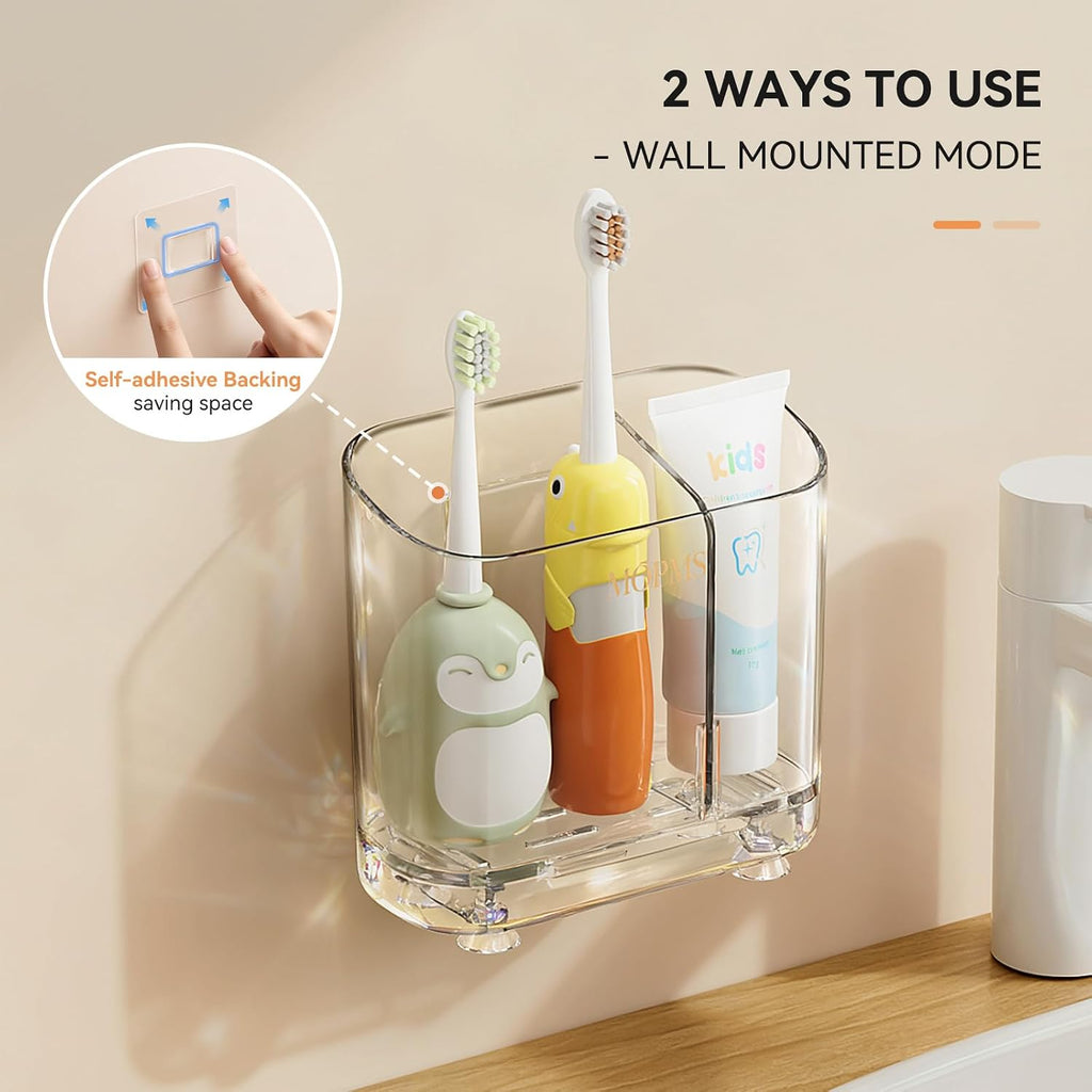 MOPMS Toothbrush Holders with Drainage for Bathrooms Countertop Organizer