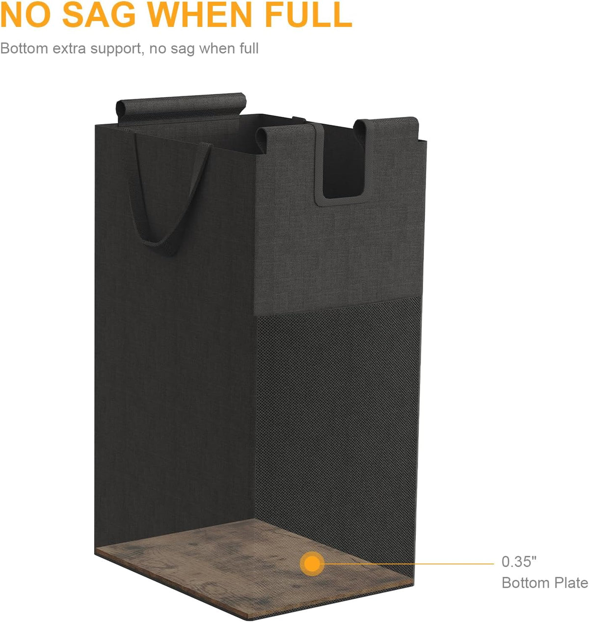 5 Bin Laundry Hamper w/Folding Table, Laundry Basket w/Removable Bags