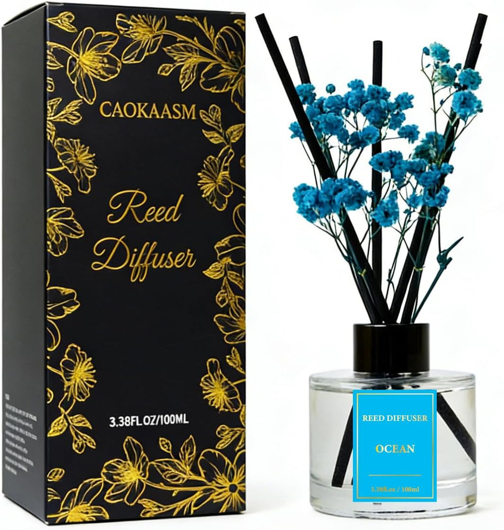 Reed Diffuser Set-Ocean Scent 3.38 fl oz,Scent Long