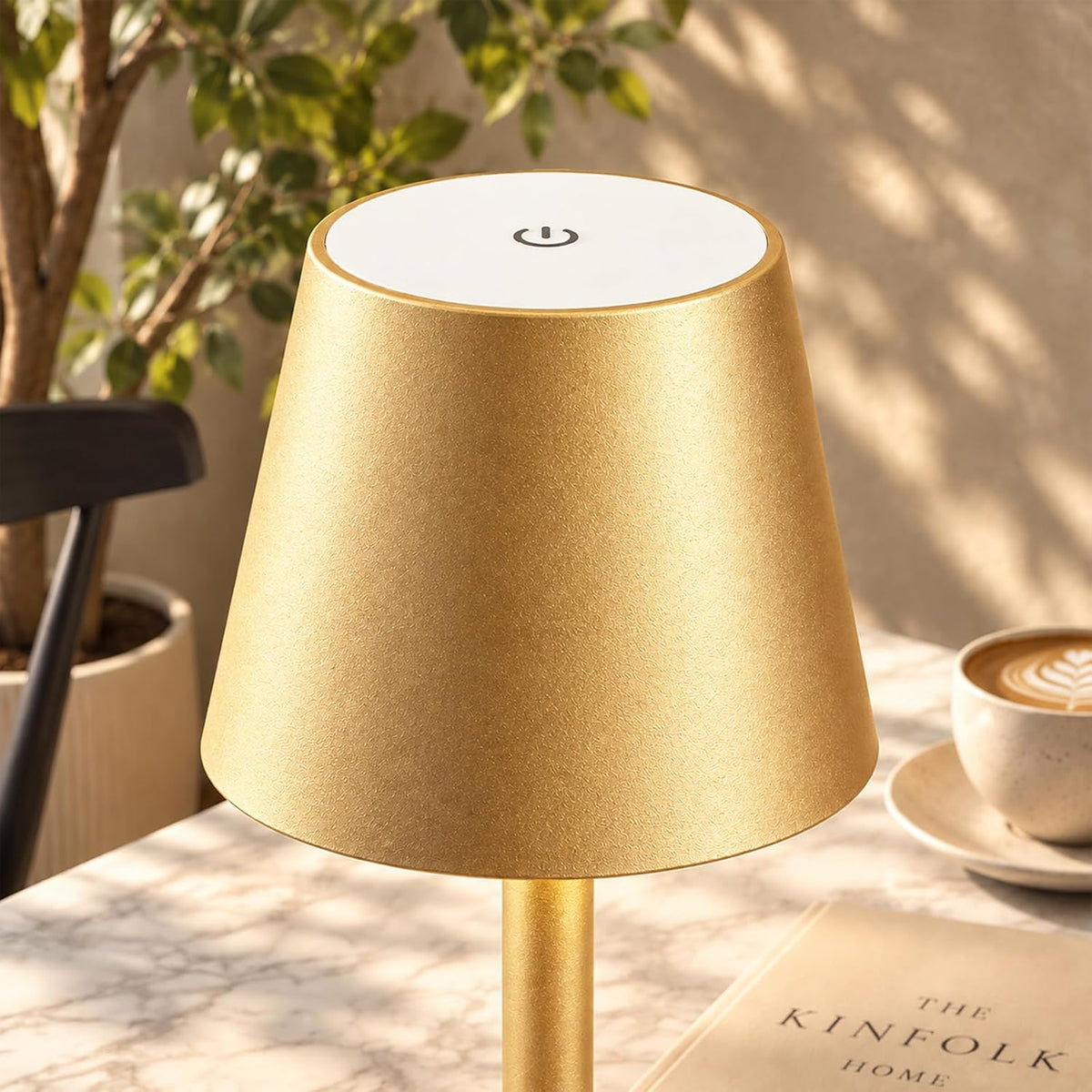 Fizrice Gold Rechargeable Table Lamp 4 Pack Portable Cordless Light