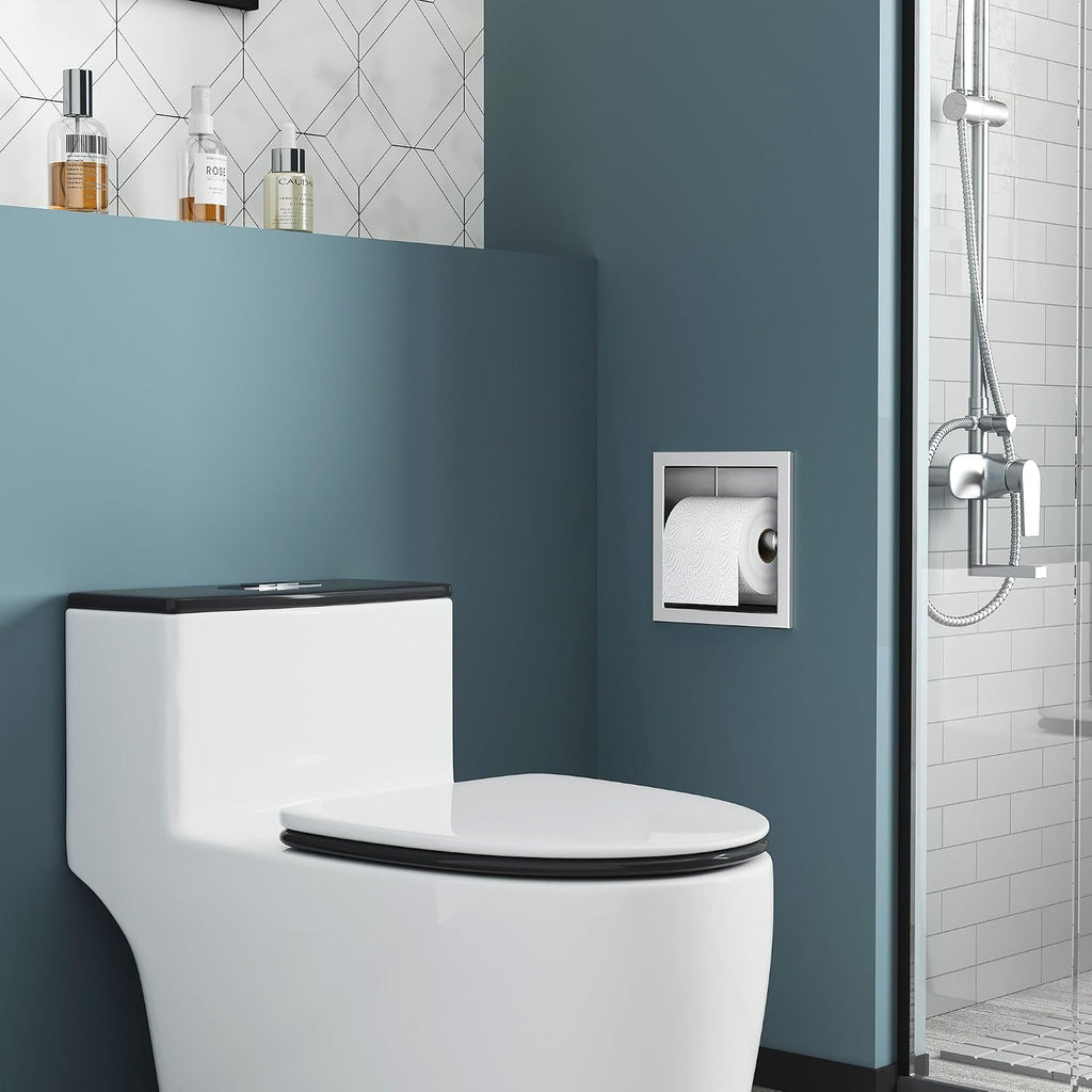 Neodrain Brushed 304 Stainless Steel Recessed in Wall Toilet Paper Holder