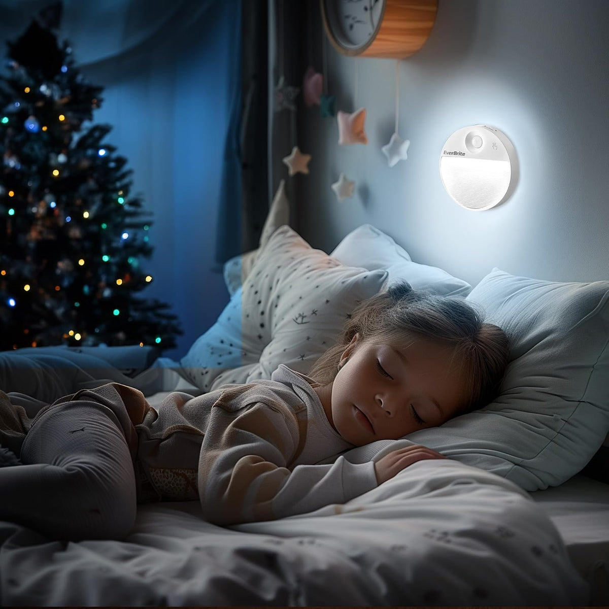 EverBrite 2-Pack Rechargeable Round Motion Sensor LED Night Lights