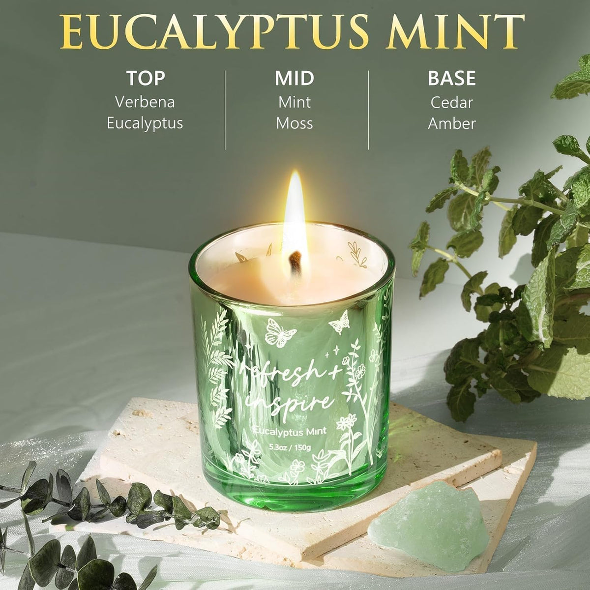 Scented Candles for Women, 3 Pack Soy Wax Candle Gift Sets for Home Scented
