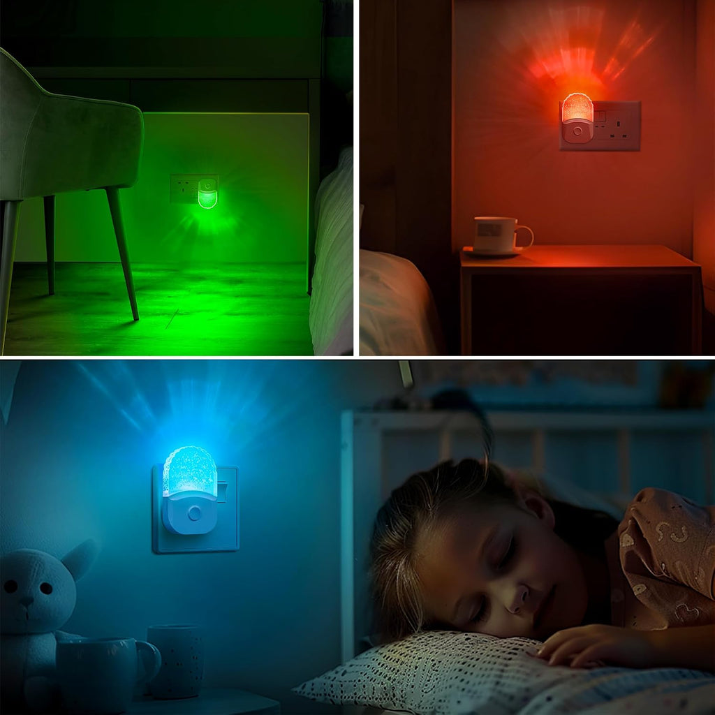 DORESshop 8-Color RGB LED Night Light Plug into Wall,4Pack Color Changing