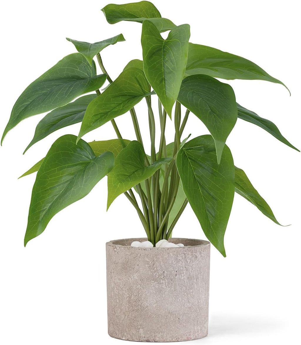 Mkono Fake Plants in Pot, 11" Potted Artificial Plants Home Decor Indoor