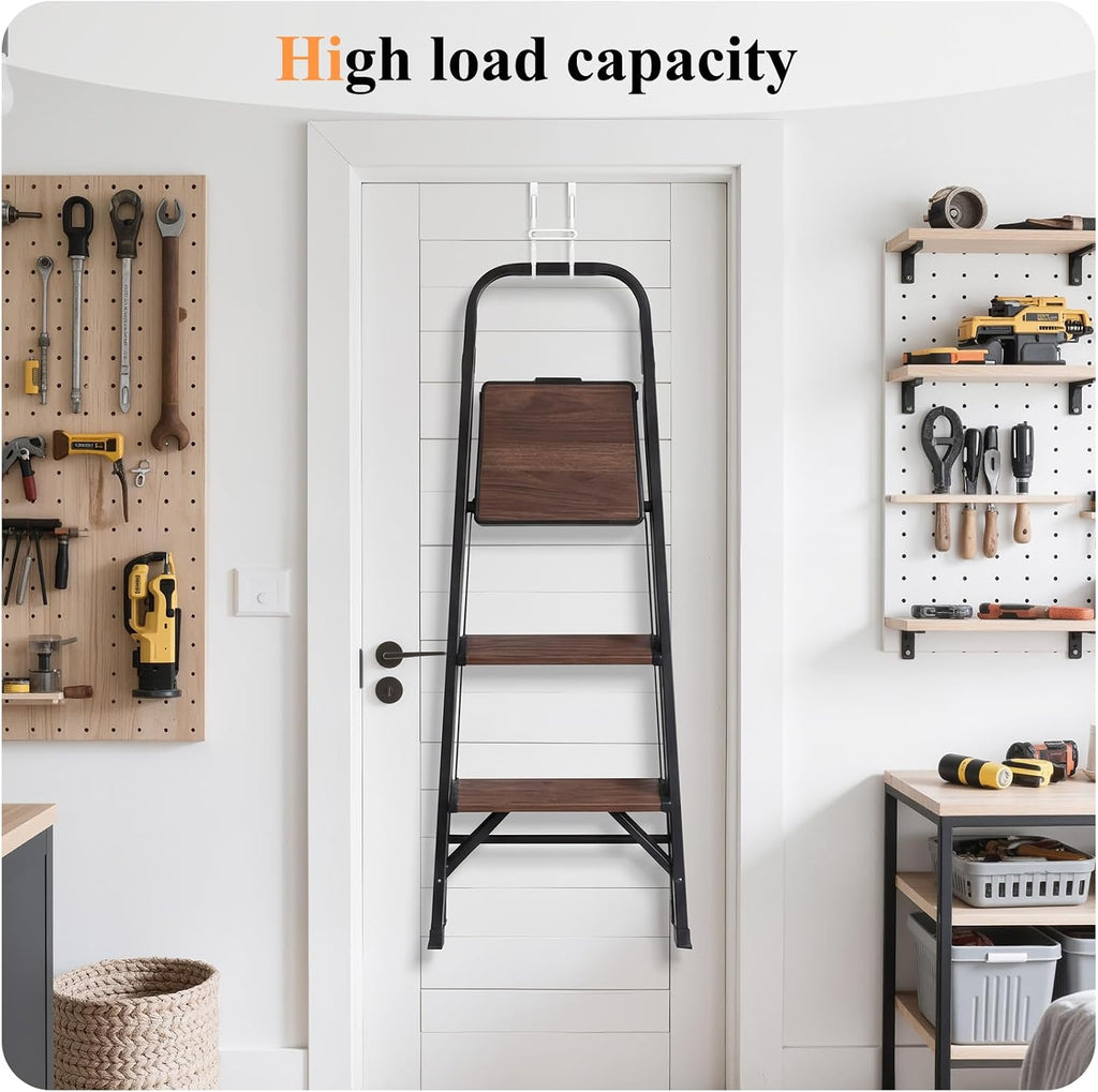 FYY 4 PCS Over the Door Hooks, Heavy Duty Double Hanger with Non-Slip Pads, No-Drill Metal Hook for Hanging Coats Towels Robes Closet Bathroom Bedroom, Fits 1.5 Inch Door Thickness, 5.12" Long, White