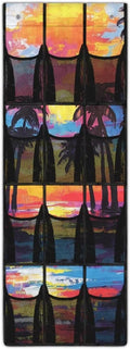 Colorful Sunset Over The Door Shoes Organizers,Behind Door Shoes Hang Holder Rack,Storage for Small Spaces