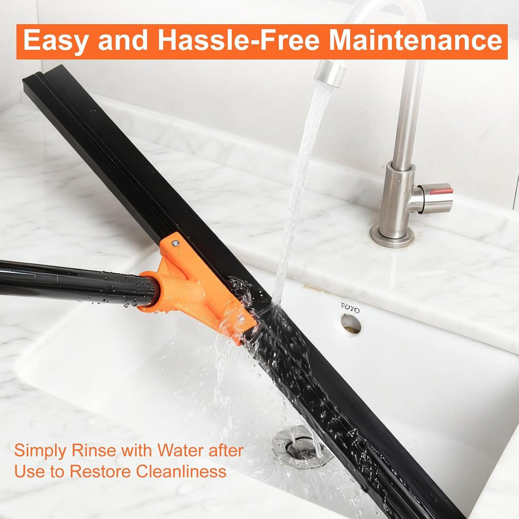 BUVE 18"Heavy Duty Floor Squeegee for Concrete Water Removal