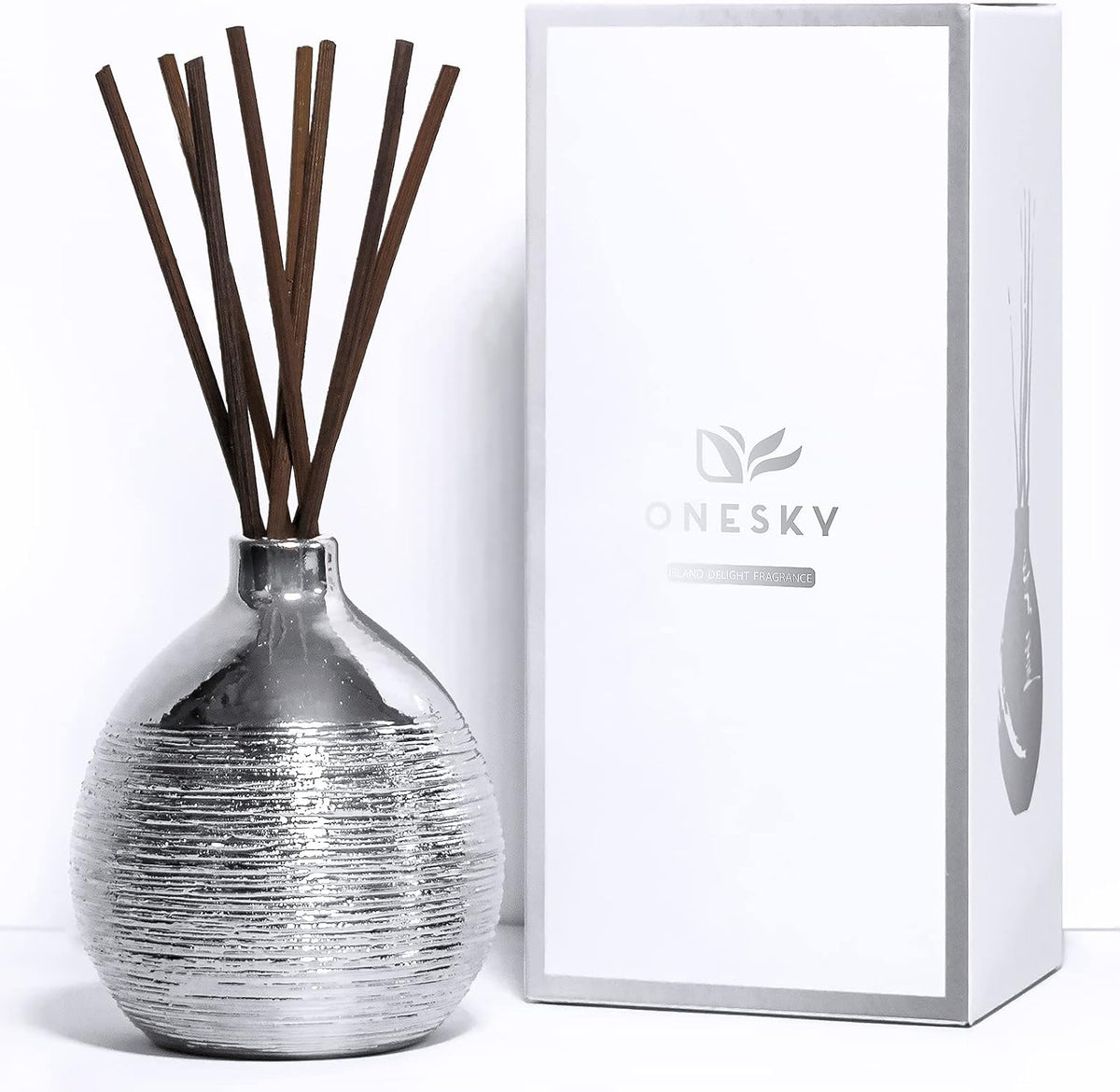 Onesky Reed Diffuser Gift Set, Lemon, Jasmine & Raspberry Scented Essential Oil with Sticks | 3.4oz(100ml) | Fragrances and Perfumery | A Long-Lasting Essential Oil Solution for Any Room