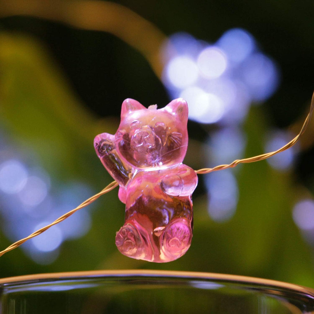 Impress Life 3D Kitty Cat String Lights:10 ft 30 LEDs Fairy Lights
