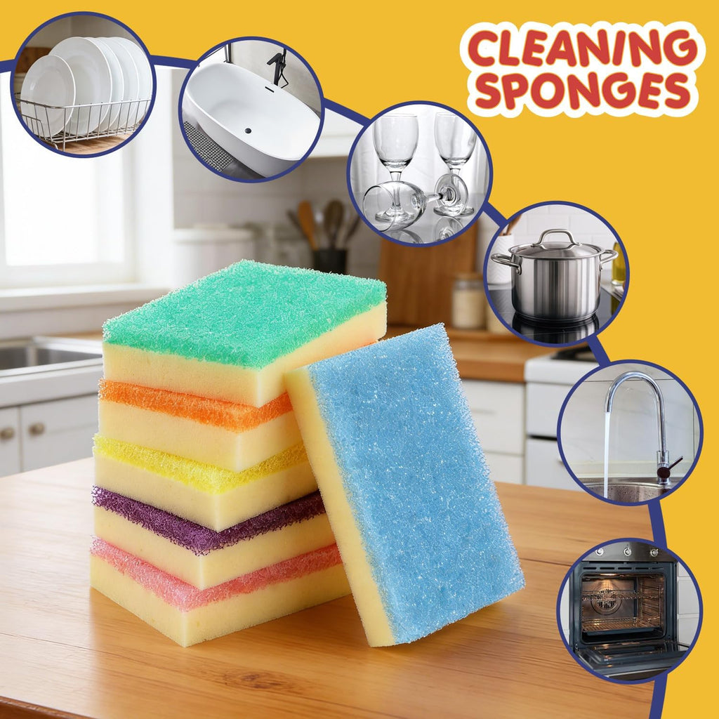 Orighty Dish Sponges, Temperature-Responsive Kitchen Sponges 6 Pack