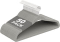 Velvet Felt Hangers 50 Pack, Non Slip, Slim, Space Saving, Gray