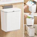 Kitchen Compost Bin Cabinet Hanging Small Trash Can with Lid 2.4 Gallon