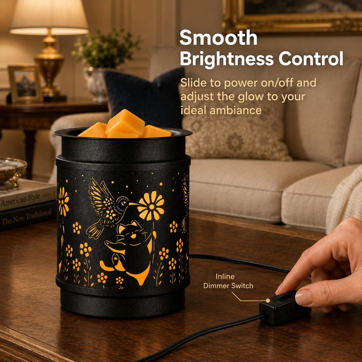 mocosa Metal Wax Melt Warmer Electric Candle Fragrance Burner