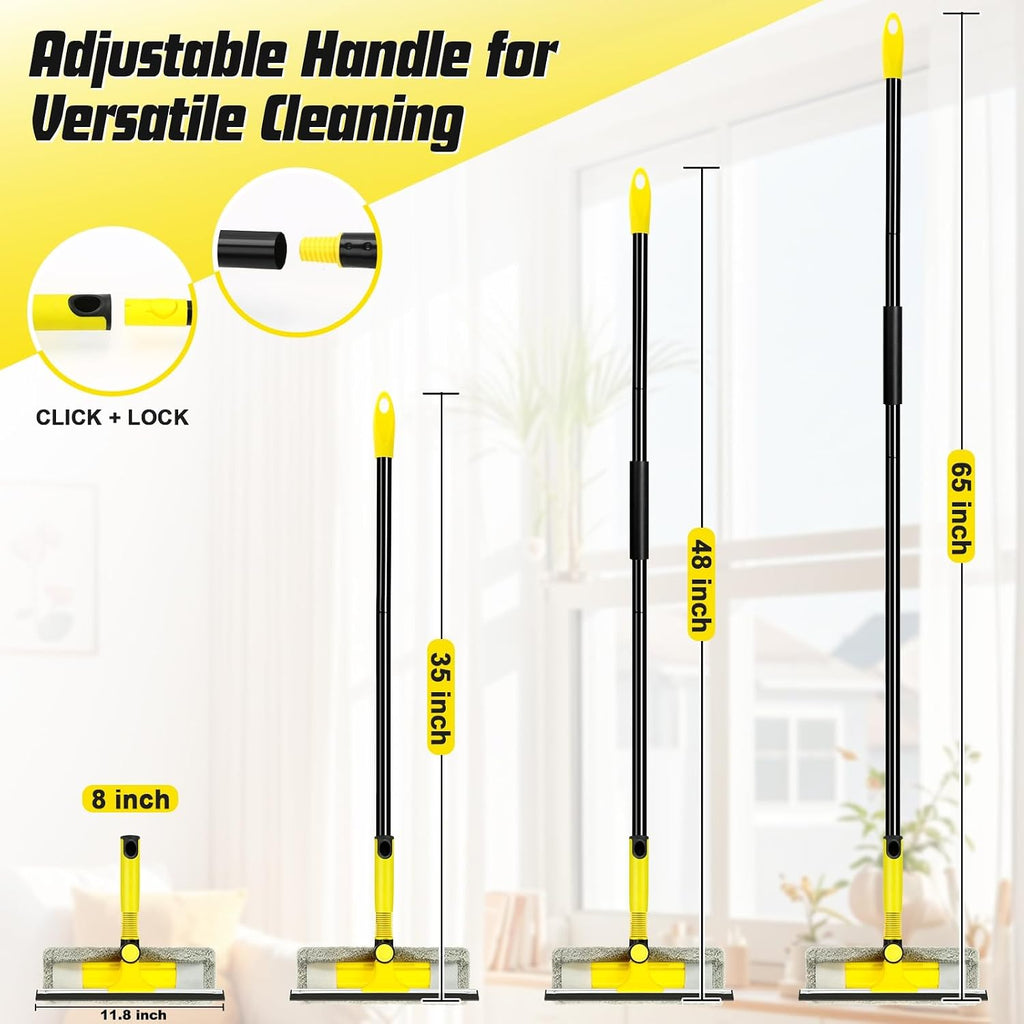 Professional Window Squeegee with 60" Extension Pole for Home