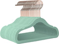 Baby Hangers 11.4 Inch 50 Pack Velvet Kid Hangers (Teal)