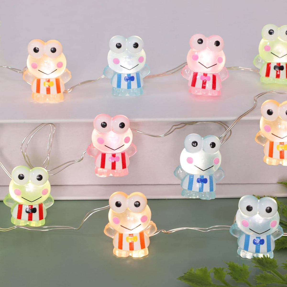 Impress Life Frog String Lights with Remote, Battery Operated & USB Powered