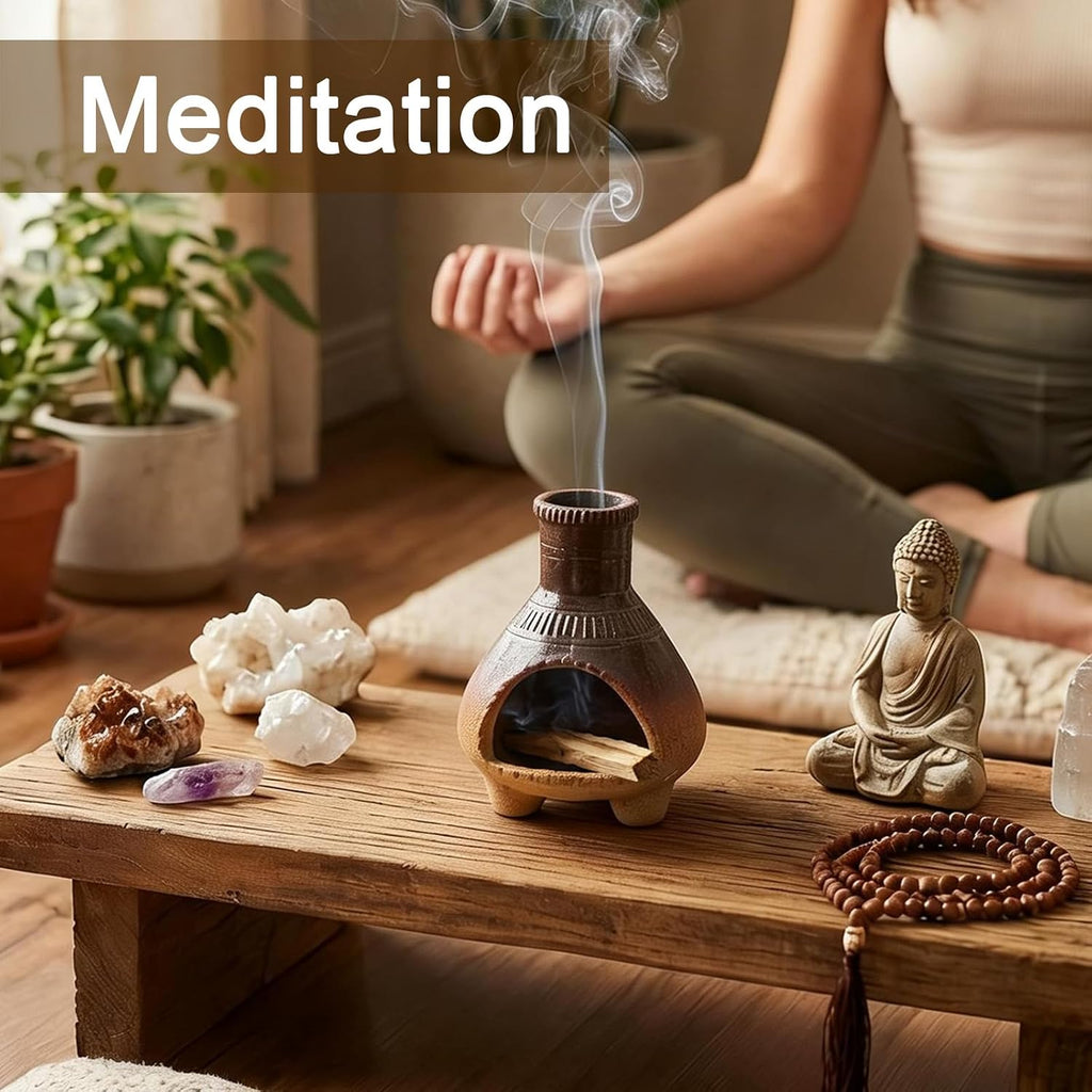 CEREMONY Palo Santo Holder -Mini Ceramic Incense Holder for Palo Santo Sticks