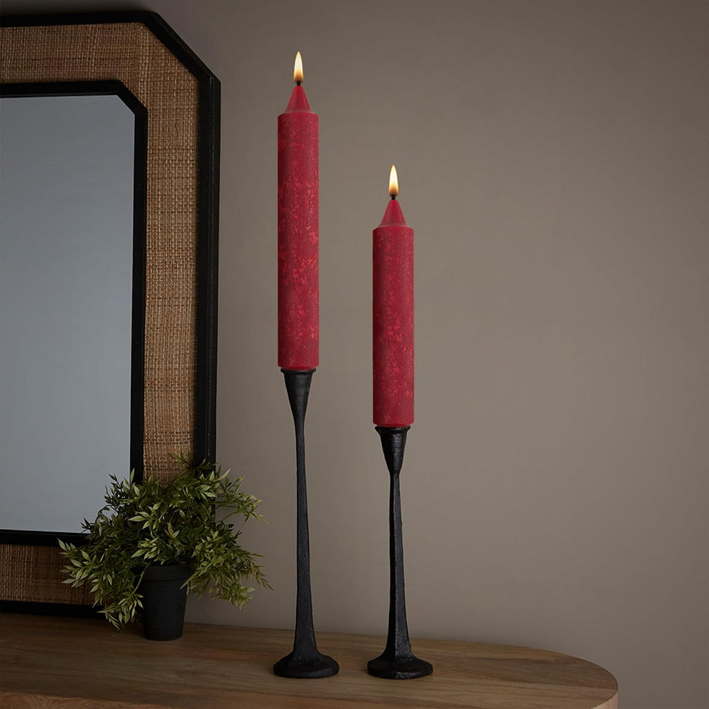 Root 4-Count Unscented Timberline Collenette Candles, 7-Inch, Red