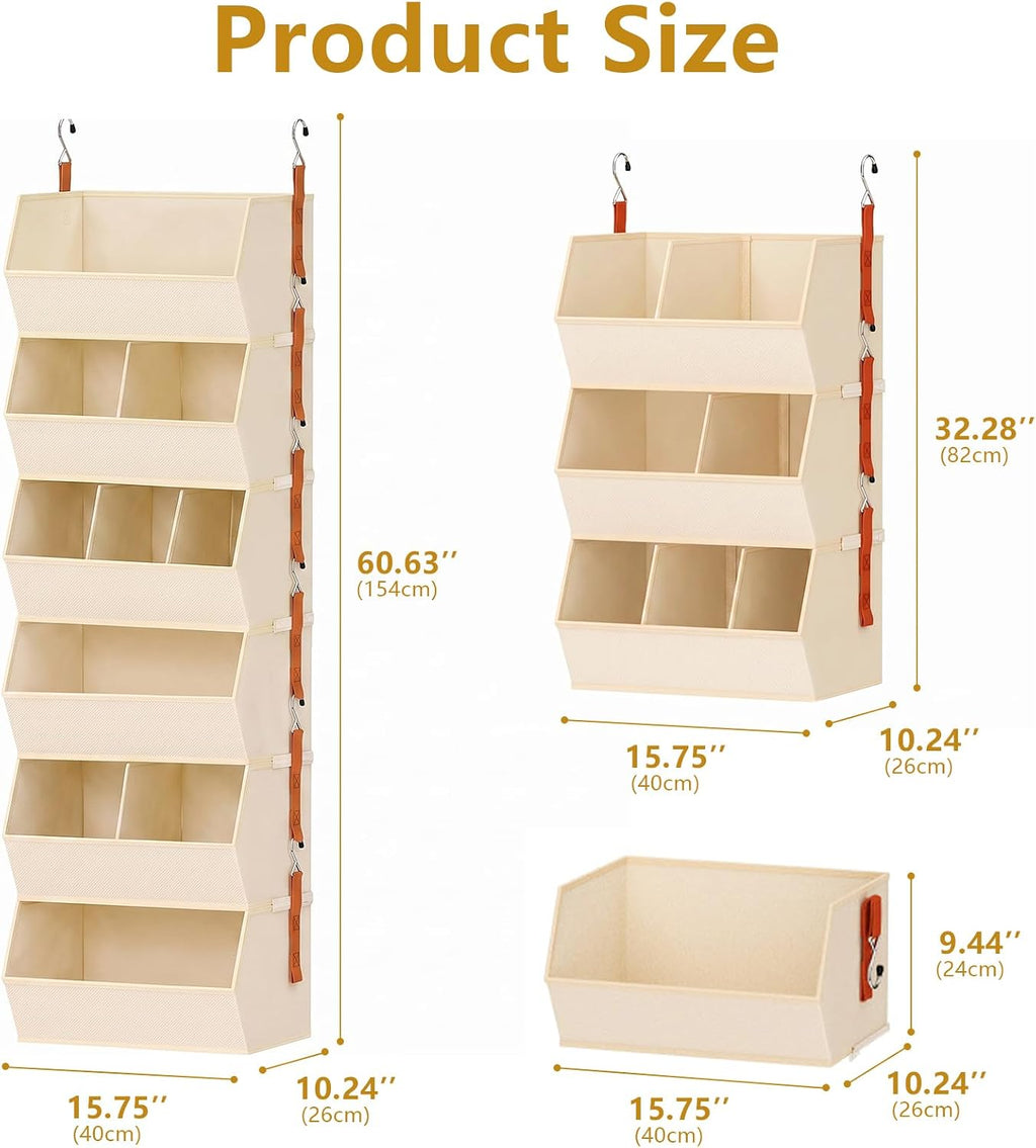 Hanging Closet Organizer Extra Large for Dorm and Bedroom
