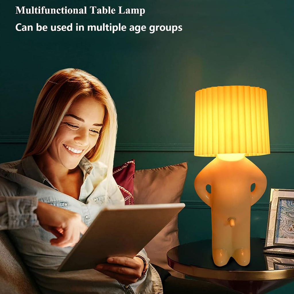 Shy Man Lamp Funny Gag Gift Night Light for Adults Men Women, Yellow